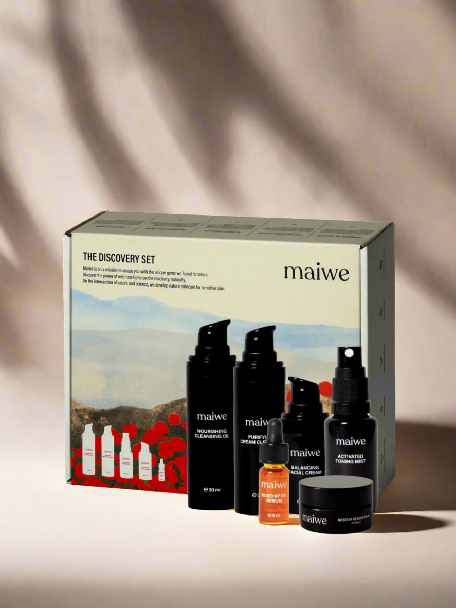 Discovery set with Maiwe Skincare Made in Belgium with Rosehip Oil