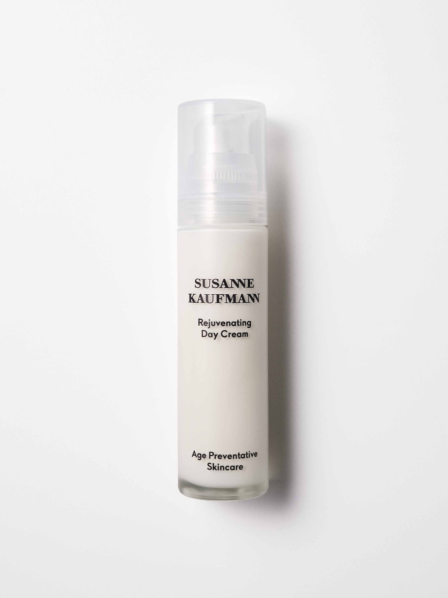 Skincare bottle labeled 'Susanne Kaufman' on a white background
