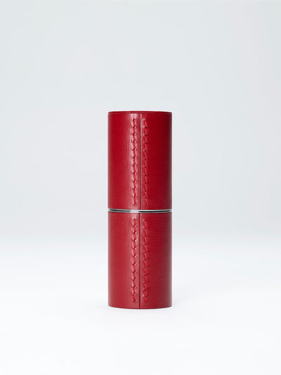 La bouche rouge Refillable Leather Lipstick Case Red Blos shop