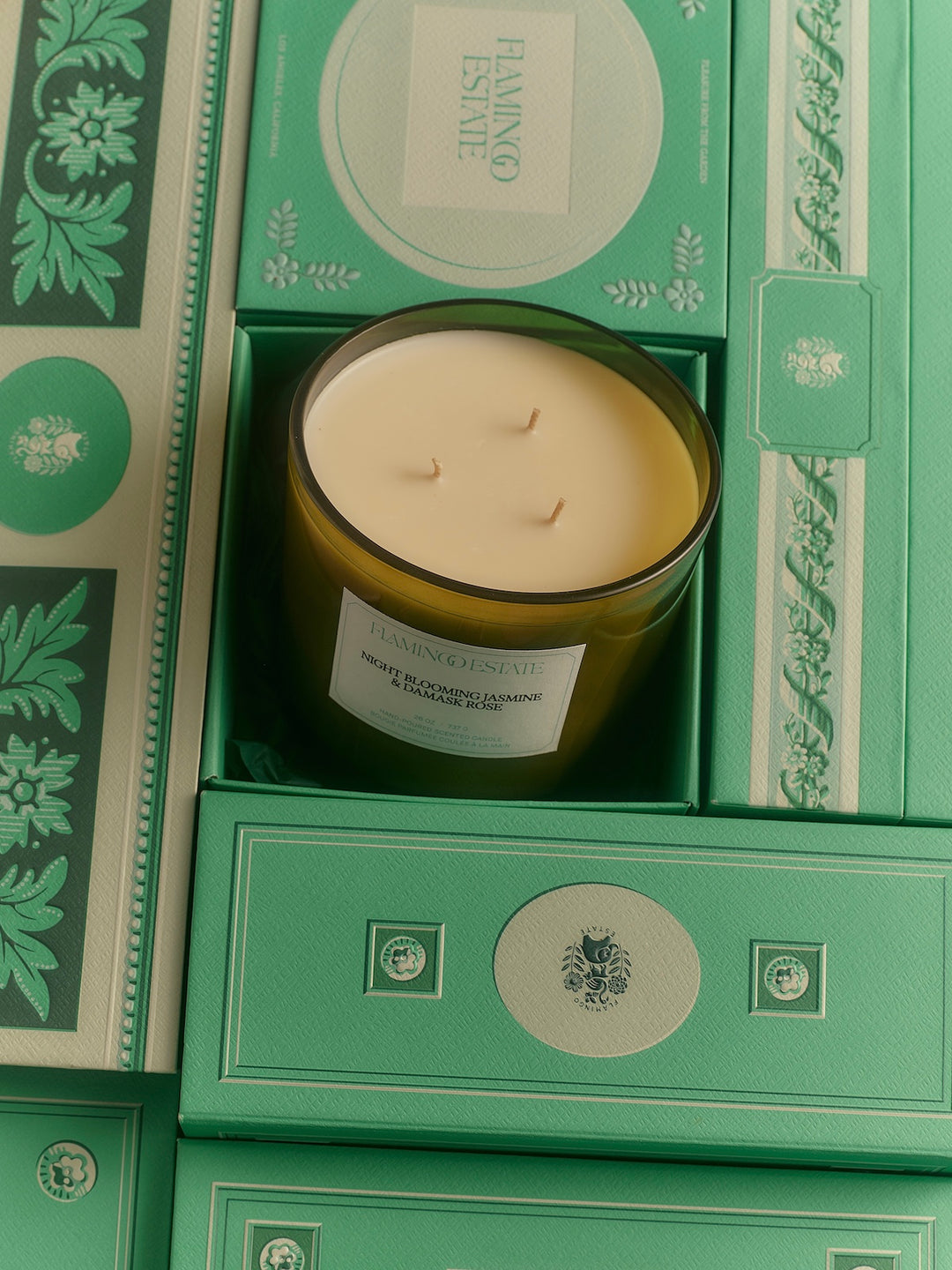 Jasmine Damask Rose Candle XL