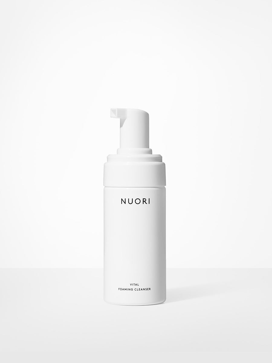 NUORI Vital Foaming Cleanser 100ml - Blos shop. Clean cleanser. Clean Skincare. Foam Cleanser. Gentle cleanser. 