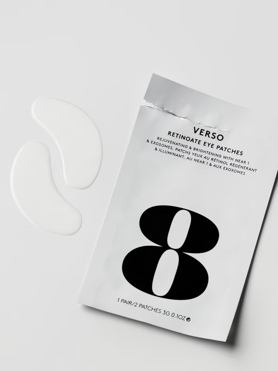 Verso Retinoate Eye Patches in pachaging on white background
