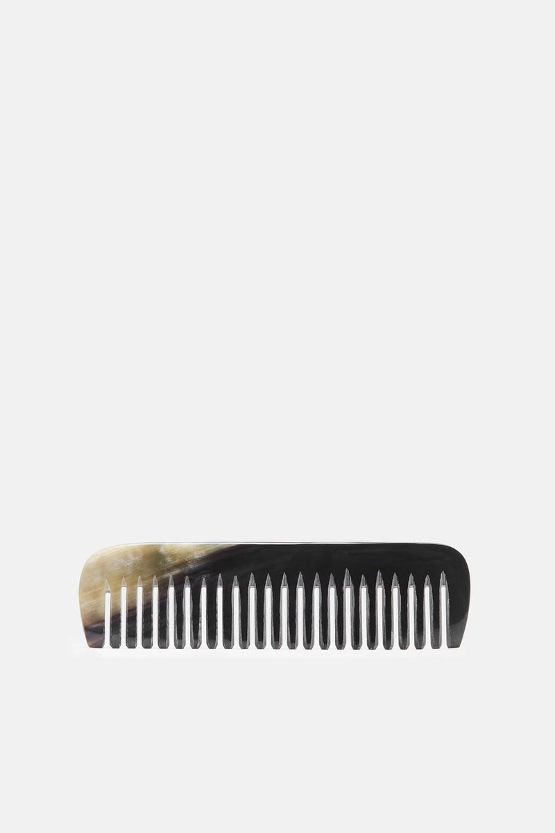 Natural Horn Wide Toothed Comb